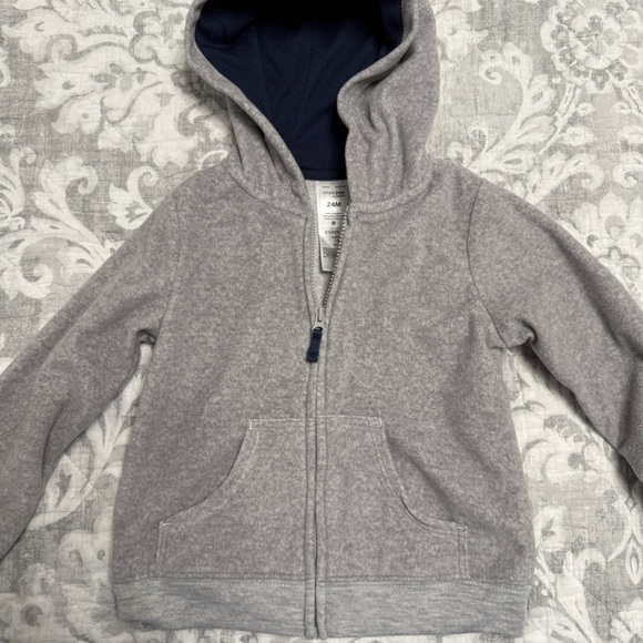 Simple Joy by Carters fleche toddler sweater/hoodie - Picture 6 of 9